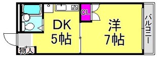 城の下ハイツA棟の物件間取画像